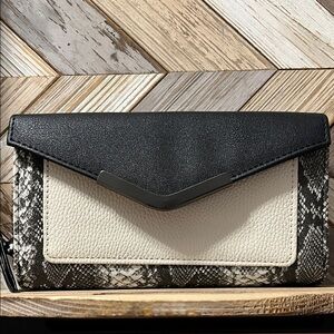 Stylish Black and Cream Women's Clutch